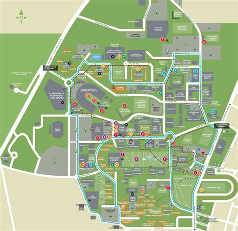 University Of Maryland Campus Map Pdf - Gillie Donnamarie