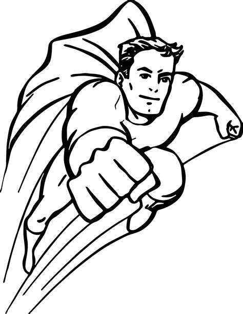 Superhero Coloring Pages Free Printable