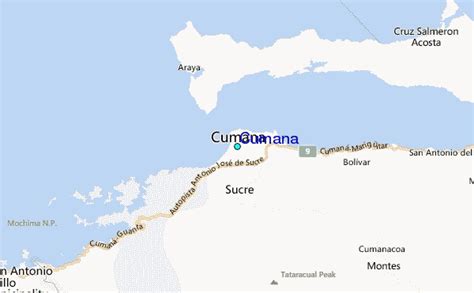 Cumaná Tide Station Location Guide