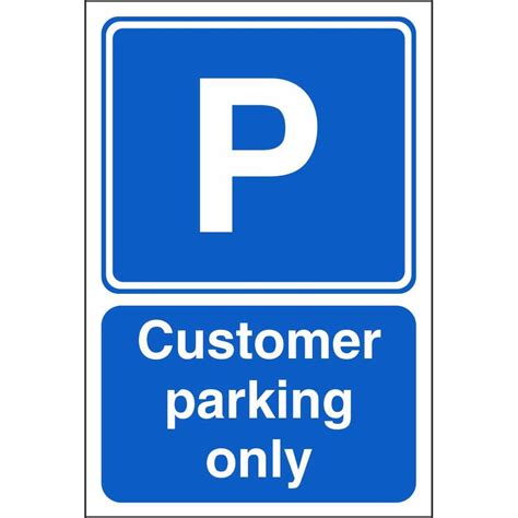 Customer Parking Only Signs | Car Park Information Safety Signs