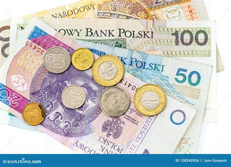 Polish Zloty Banknotes, Money, Currency of Poland Isolated on White. Stock Photo - Image of ...