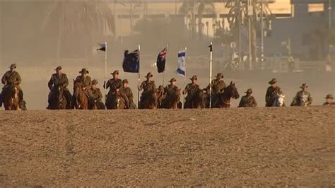 Battle of Beersheba ceremony charge re-enactment - ABC News