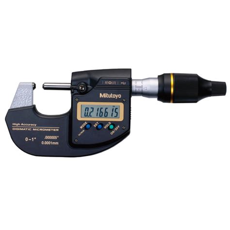 High Accuracy Digital Micrometer 0-1", Absolute Digimatic 2 ...