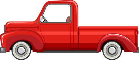 Classic truck car in cartoon style 6585990 Vector Art at Vecteezy