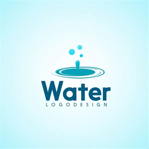 Water logo design blue drops icon ornament Free vector in Adobe Illustrator ai ( .ai ) format ...