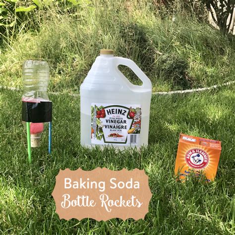 Baking Soda Bottle Rockets | Soda bottles, Baking soda vinegar, Diy bottle rocket