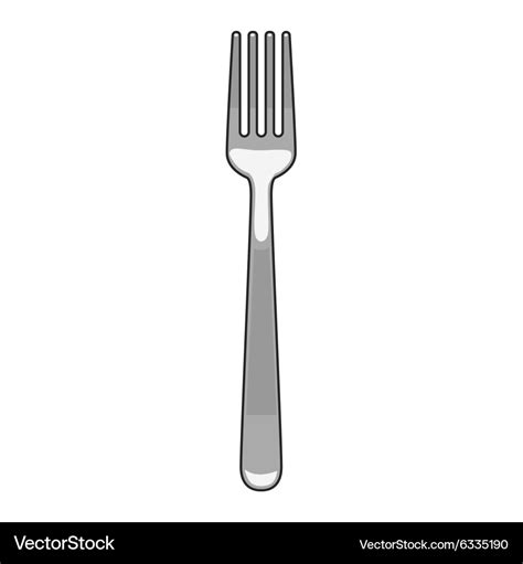 Fork cartoon Royalty Free Vector Image - VectorStock