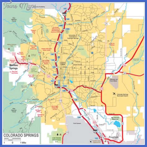 Colorado Springs Map - ToursMaps.com