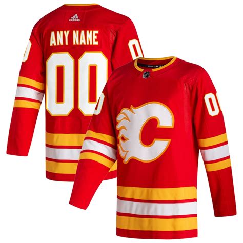 Men's Calgary Flames adidas Red 2020/21 Home - Authentic Pro Custom Jersey