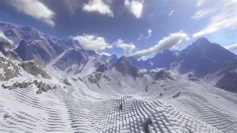 Snowy mountains Minecraft Map