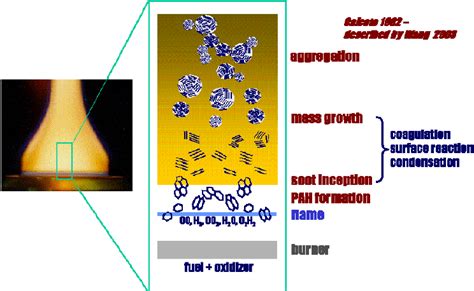 Soot Formation Processes in Premixed, Laminar Flame (courtesy of H ...