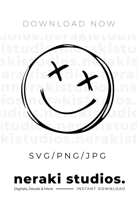 Smiley Face SVG Crossed Eyes Smiley Face SVG Smile SVG - Etsy