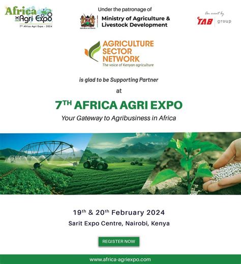 7th Africa Agri Expo, Sarit Expo Centre, Nairobi, December 19 to December 20 | AllEvents.in