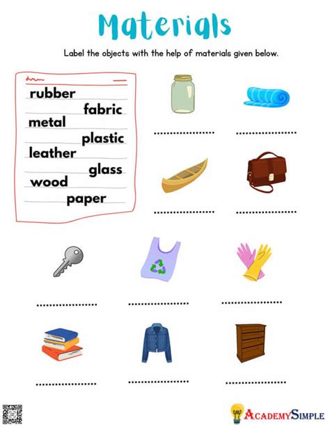 Worksheet On Properties Of Materials