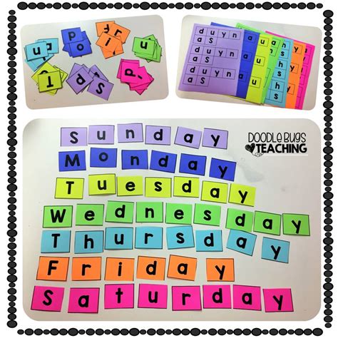 Days of the Week Activities and Centers | Doodle Bugs Teaching | Bloglovin’