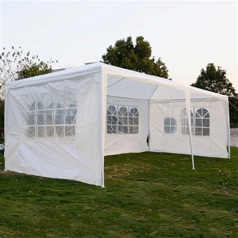 10 x 20 White Party Tent w/ 4 Sidewalls