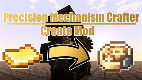 Minecraft Create Mod | Compact Precision Mechanism Crafter Tutorial & Schematic Download - YouTube