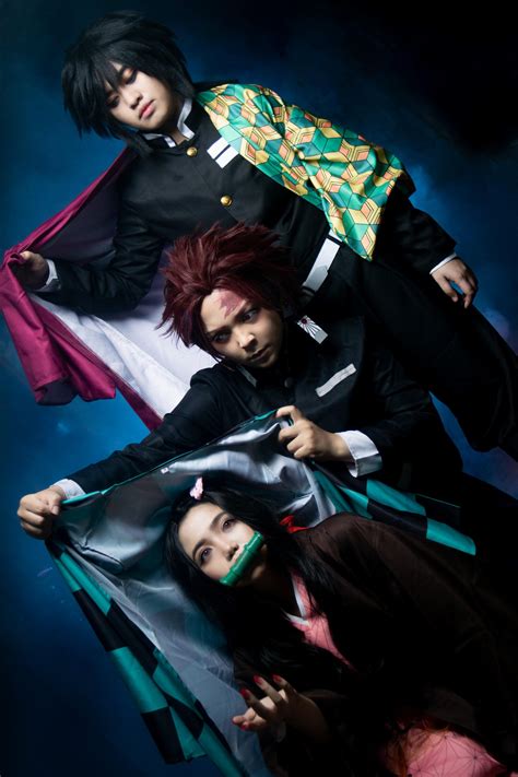 [SELF] Nezuko, Tanjiro, and Giyuu (Demon Slayer) : r/cosplay