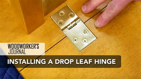 How to Install Drop Leaf Table Hinges | Woodworking - YouTube