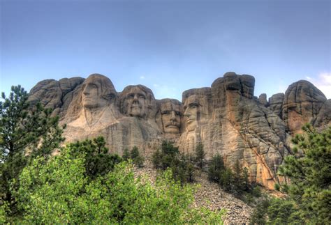 Mount Rushmore after rain in the Black Hills, South Dakota image - Free ...