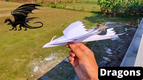 How To Make A Dragon Paper Airplane | Best dragon paper plane - YouTube