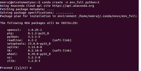 create anaconda python environment with all packages - Stack Overflow