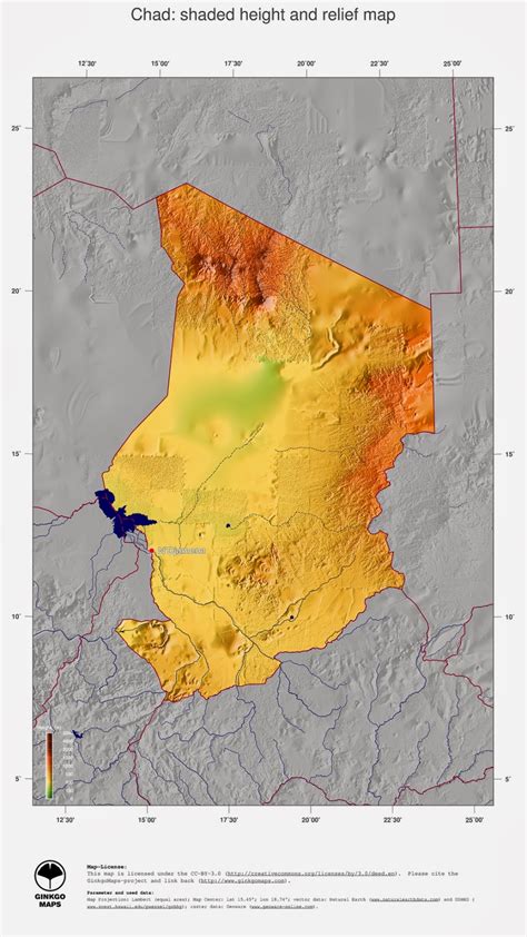 free maps download: Chad map