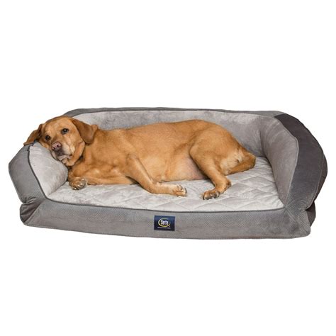 Serta, Extra Large, Quilted Gel Memory Foam Ortho Couch Pet Bed - Walmart.com - Walmart.com