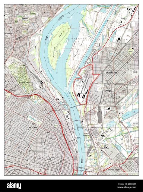 Granite City, Illinois, map 1993, 1:24000, United States of America by ...