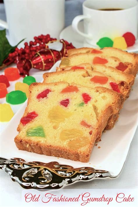 Gumdrop Cake. A traditional Holiday or birthday cake in Newfoundland.