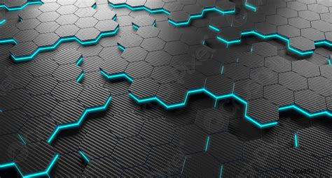 Carbon fiber hexagon - stock photo | Crushpixel