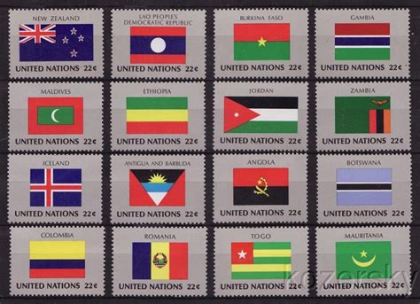 UN 477-92, United Nations NY, Flags of 1980 Stamps, MNH