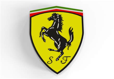 Ferrari Logo 3D Model