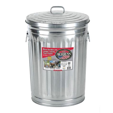 Behrens 20 Gal. Galvanized Garbage Can-1211KX - The Home Depot