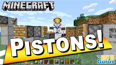 How You Can Use Minecraft Pistons Tutorial - Beginners Basics Crafting ...