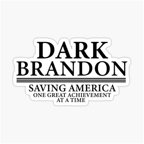 " Dark Brandon" Sticker for Sale by nkrumahboah | Redbubble