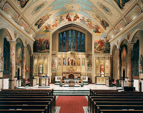 Interior design and decoration, St. Joseph Basilica, Webster, MA. Renewal. Rohn & Associates ...