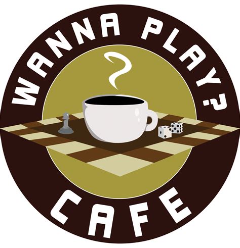 Wanna Play Cafe | Pub logo, Game cafe, Coffee shop logo