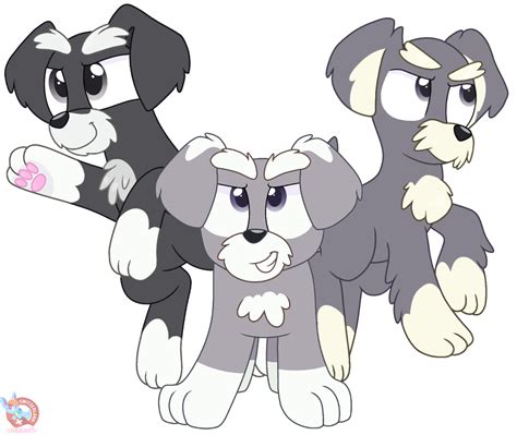 The Terriers from Bluey by RainbowEeveeDE on Newgrounds