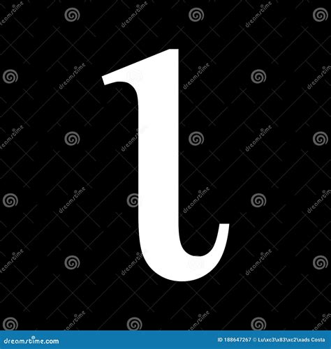 Iota Sign. Iota Letter, Greek Alphabet Symbol Stock Image ...