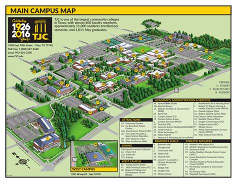 main campus map - Tyler Junior College