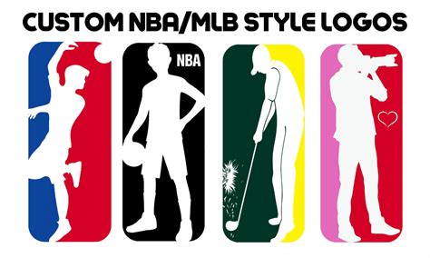 Create Silhouette Nba And Mlb Logo With Your Favourites Things ...