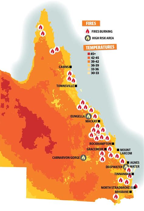 QLD bushfires: Statewide heatwave to pile on pressure | The Courier-Mail