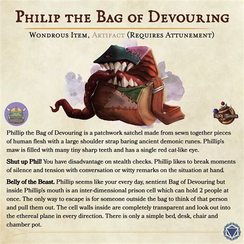 [Art] Philip the Bag of Devouring : r/DnD