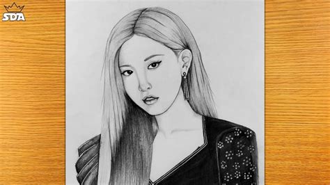 Descubrir 30+ imagen drawing blackpink rose - Viaterra.mx