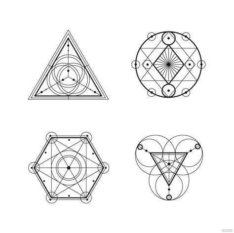 Sacred Geometry Vector in Illustrator, SVG, JPG, EPS, PNG - Download ...