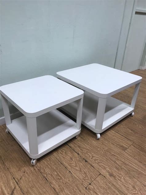 Pair of white ikea occasional side tables | in Kirkintilloch, Glasgow | Gumtree
