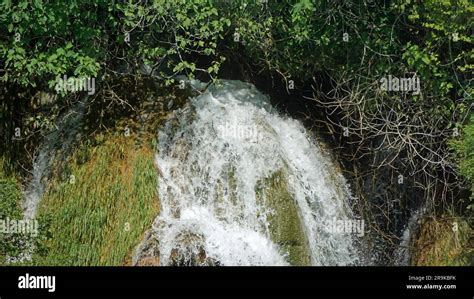 scenic waterfall in krka national oark in croatia Stock Photo - Alamy