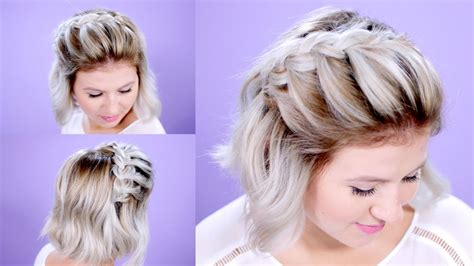 How To French Braid Short Hair Tutorial | Milabu - YouTube