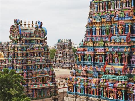 Temple de meenakshi madurai • Un des plus beaux temples de l’Inde du Sud